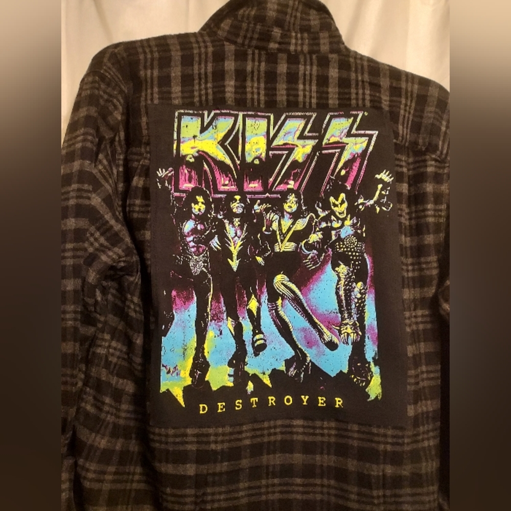 Upcycled Kiss Flannel